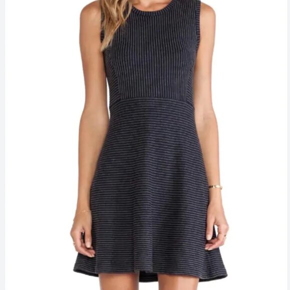 Theory Randria Evian Pinstripe Knit Dress - Picture 1 of 9